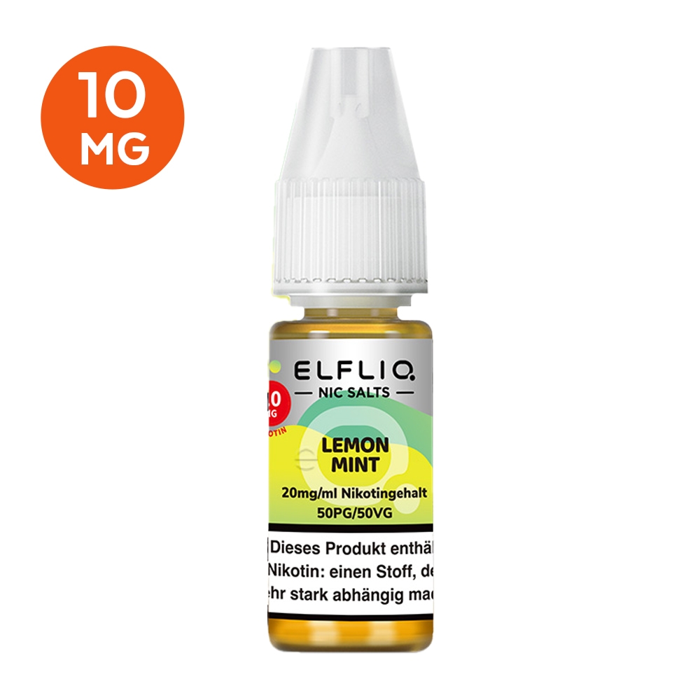 Elfbar Elfliq -  Lemon Mint 10mg - Nikotinsalz Liquid