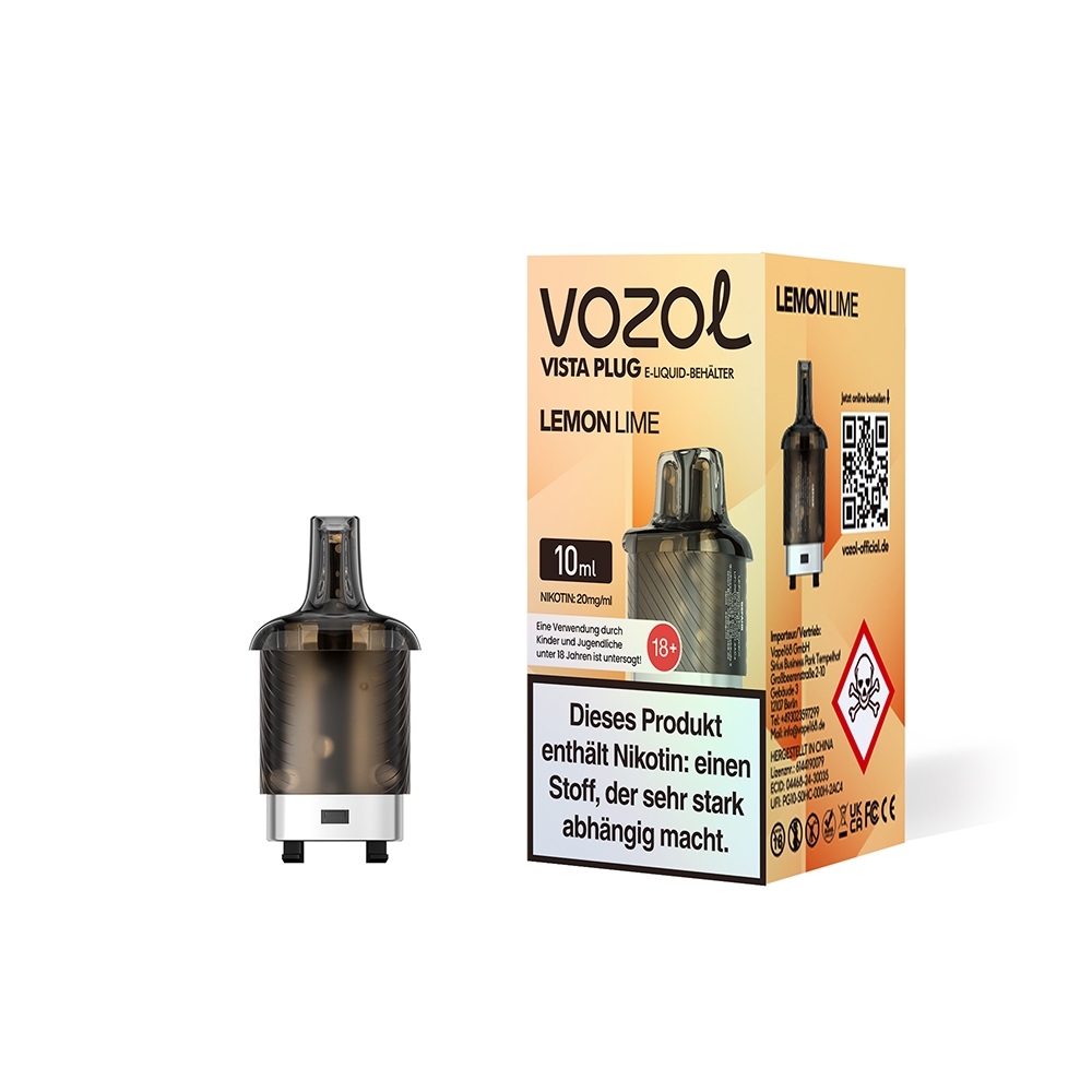 Vozol Vista Plug Pod 10ml - Lemon Lime