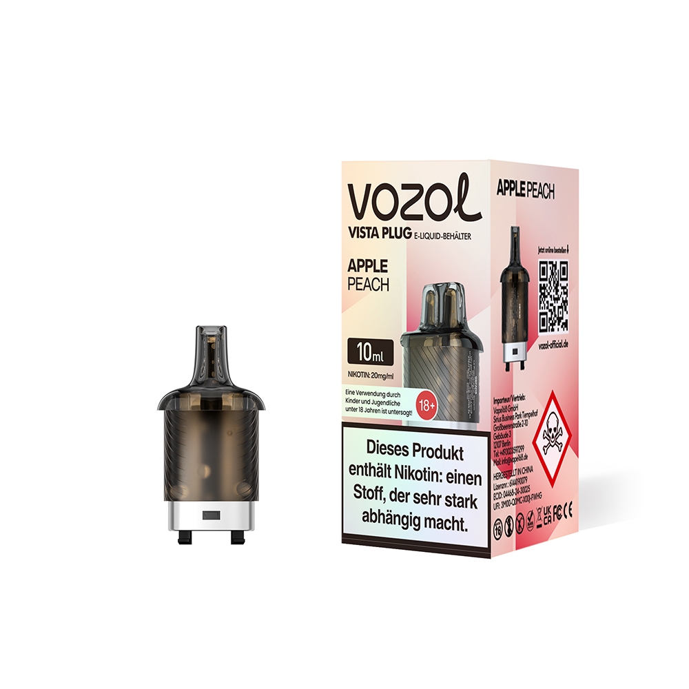 Vozol Vista Plug Pod 10ml - Apple Peach