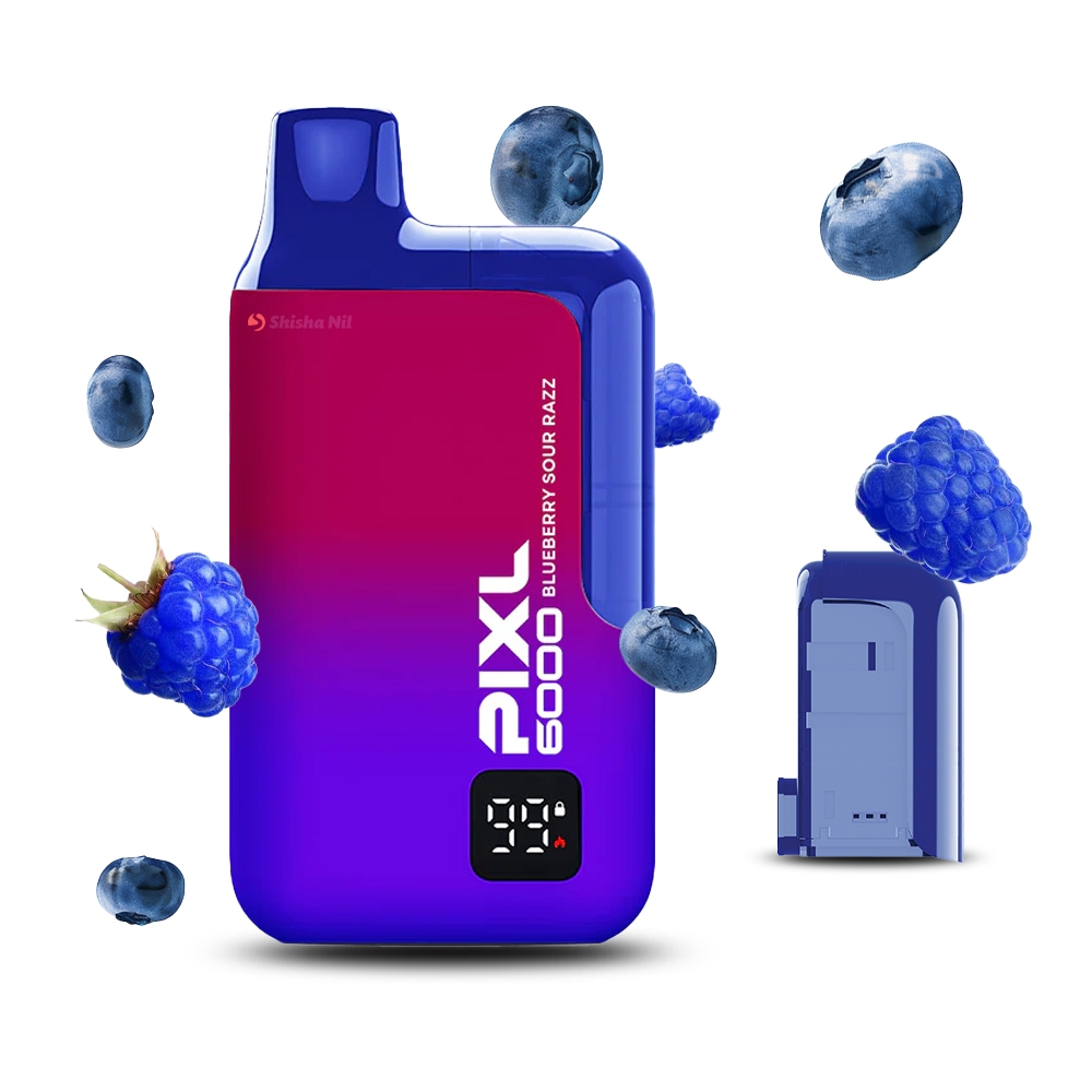 PIXL 6000 Vape (2ml) - Blueberry Sour Razz 20mg