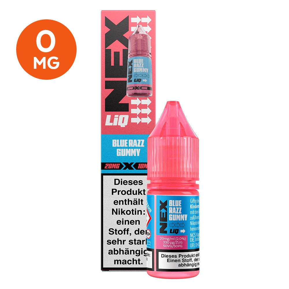Nexliq Liquid 0mg - Blue Razz Gummy