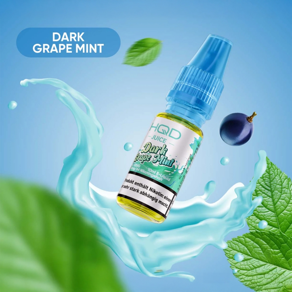HQD Juice 18mg Liquid - Dark Grape Mint