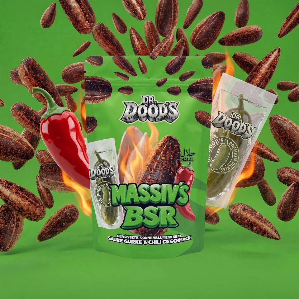 Dr. Doods Massiv`s BSR Sonnenblumenkerne 100g - Saure Gurke Chili