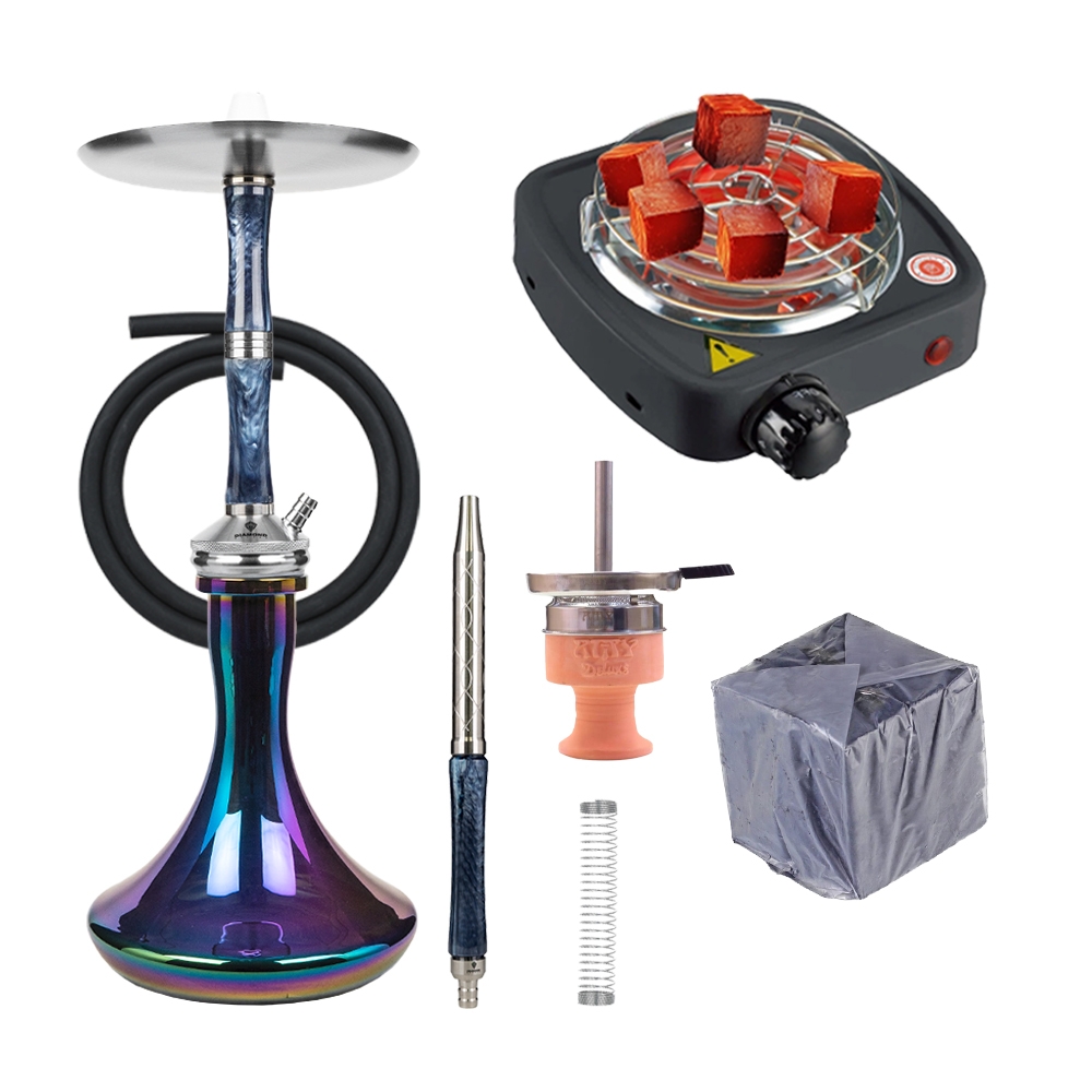 Diamond Hookah Excelsior - Blue/Rainbow