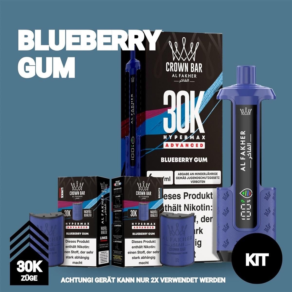 Al Fakher 30K Hypermax - Blueberry Gum