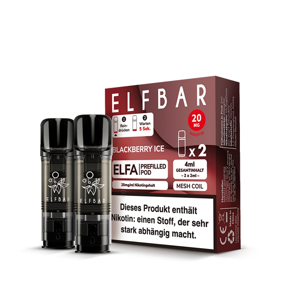 Elfbar ELFA POD (2stk) - Blackberry Ice 20mg