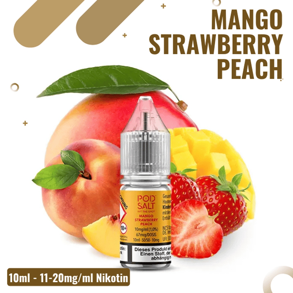 POD SALT XTRA Liquid 20mg - Mango Strawberry Peach
