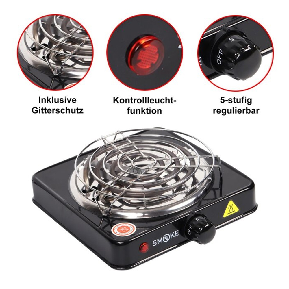 Smoke2u Kohleanzünder - Hot Plate 1000W