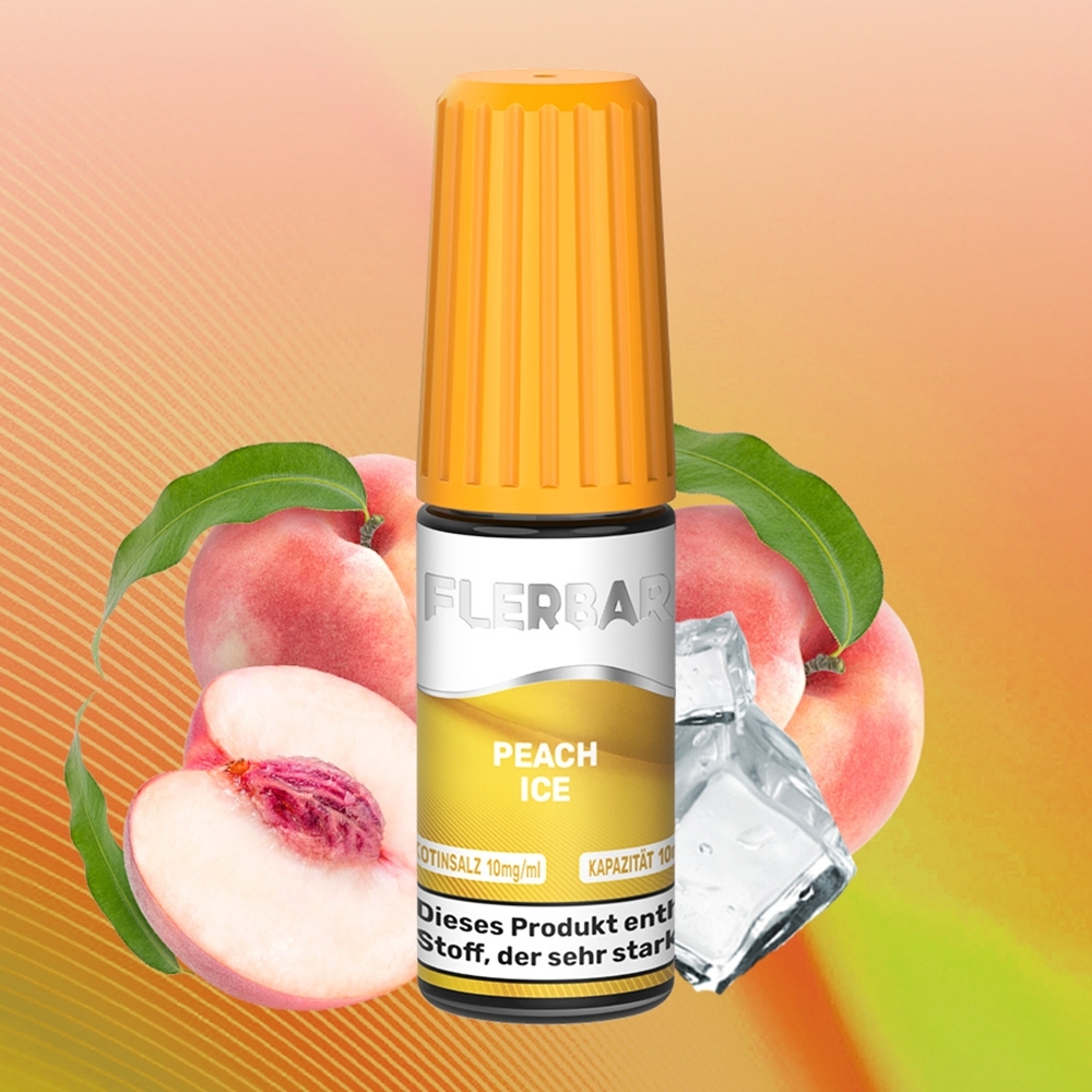 Flerbar E-Liquid 10ml - Peach Ice 10mg