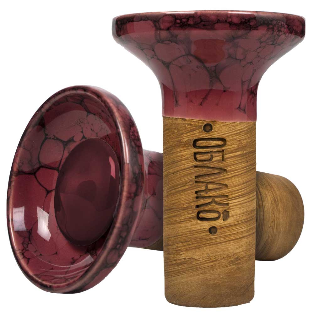 Oblako Flow Phunnel Glazed - Burgundy on Marble Dark Rose/Black