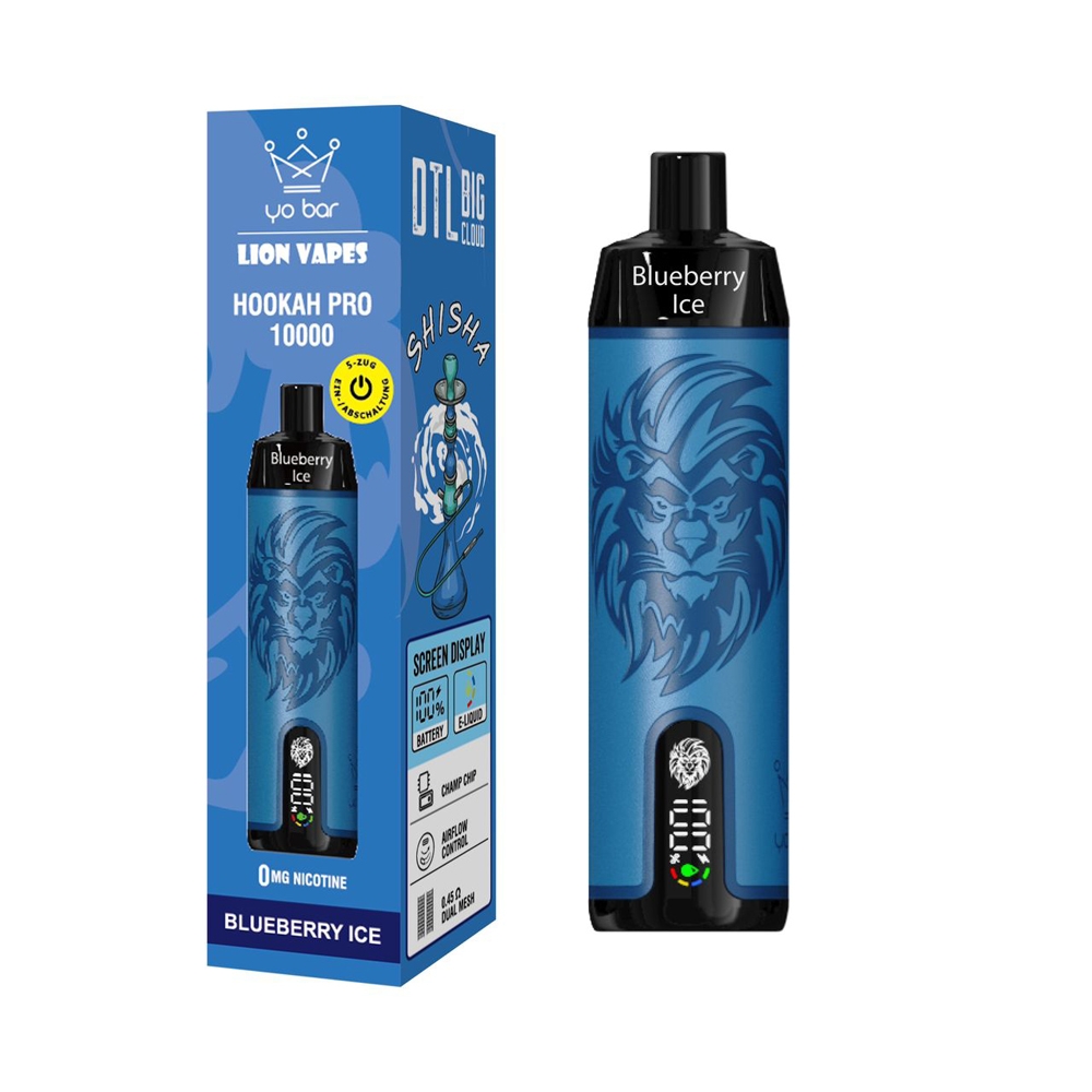 Yo Bar X Lion Vapes 10000 - Blueberry Ice