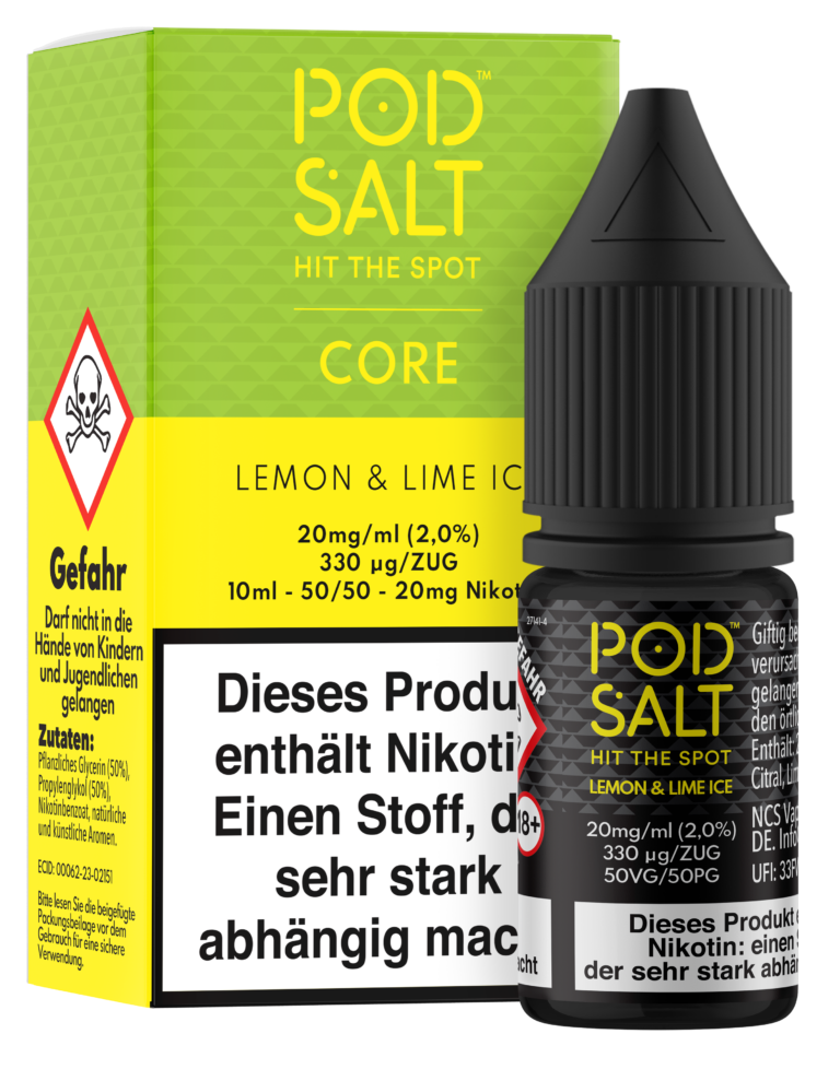 POD SALT Core Liquid 11mg - Lemon & Lime Ice
