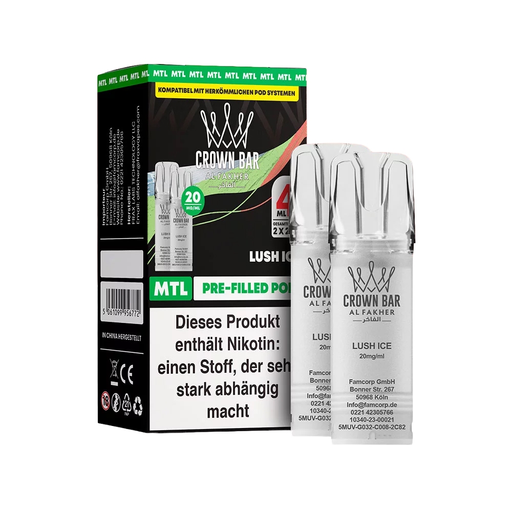 Al Fakher Pod (2er Pack) - Lush Ice 20mg (MTL)