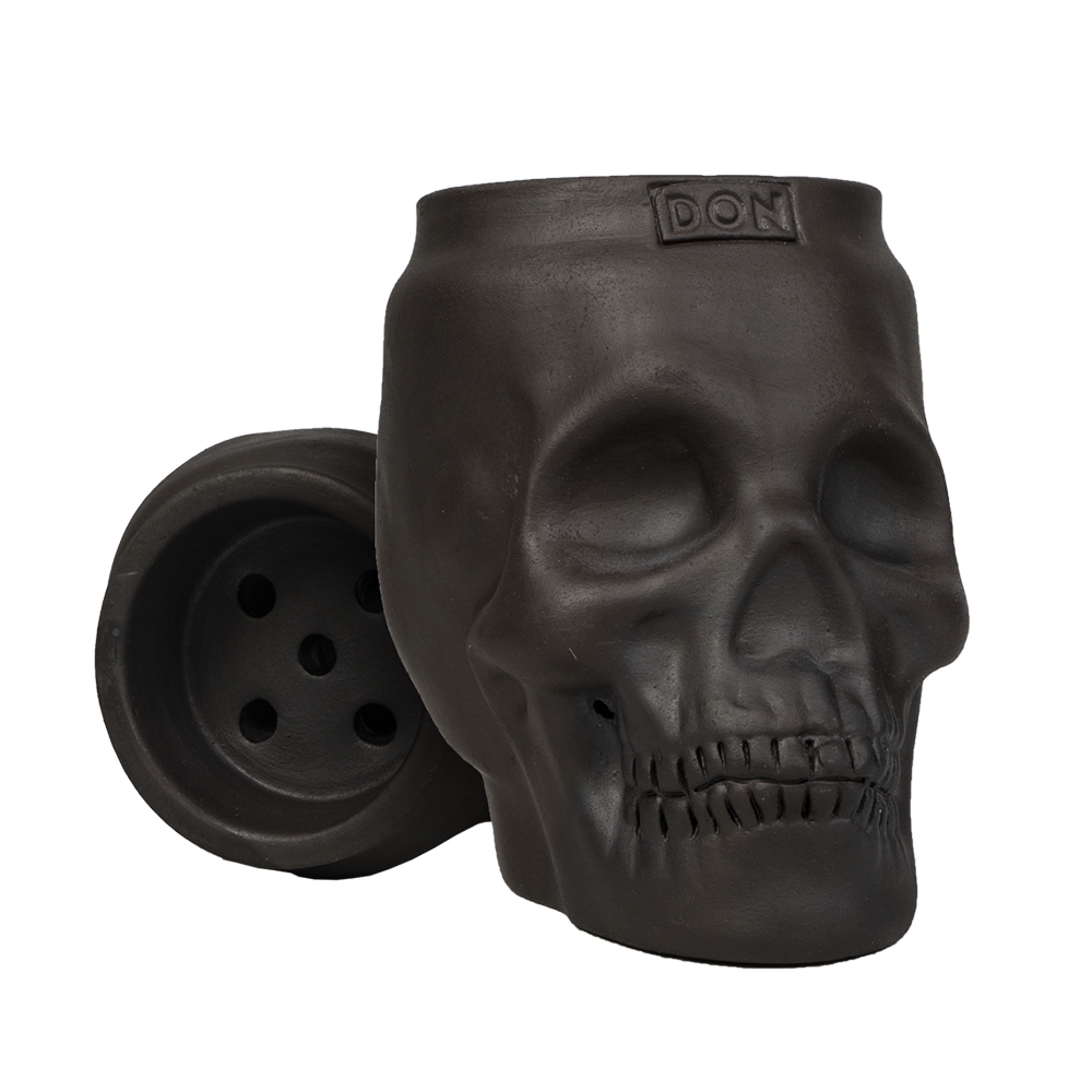 DON Hookah Bowl Skull Head - Black