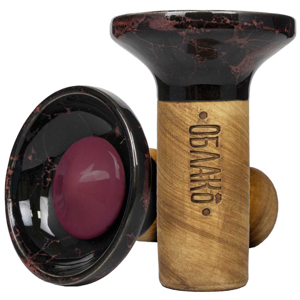 Oblako Flow Phunnel Glazed - Burgundy on Marble Black/Burgundy