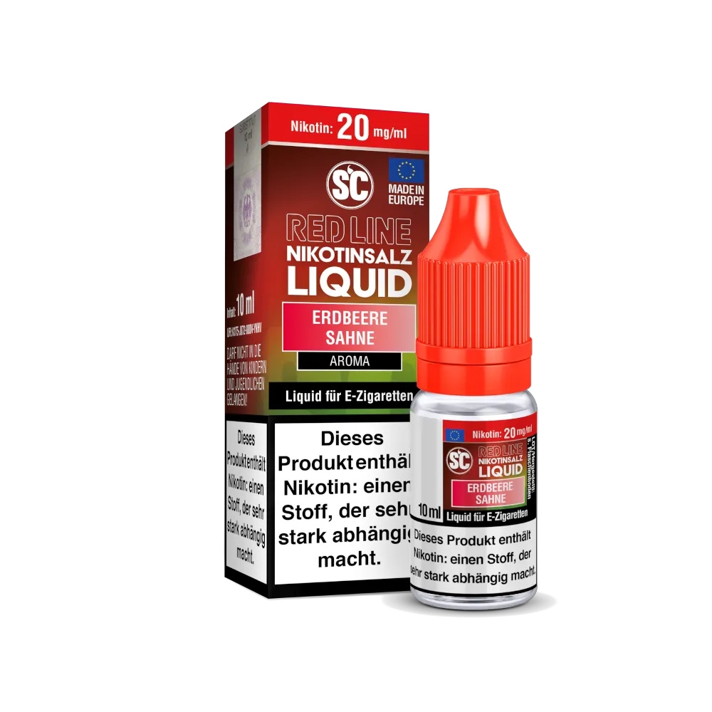 SC Red Line Nikotinsalz Liquid 20mg - Erdbeere Sahne