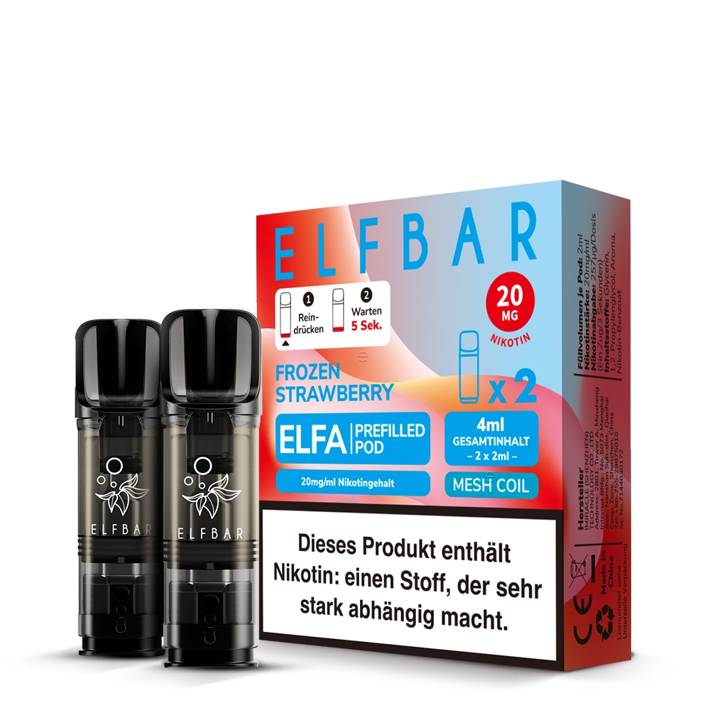 Elfbar ELFA POD 20mg (2stk) - Frozen Strawberry