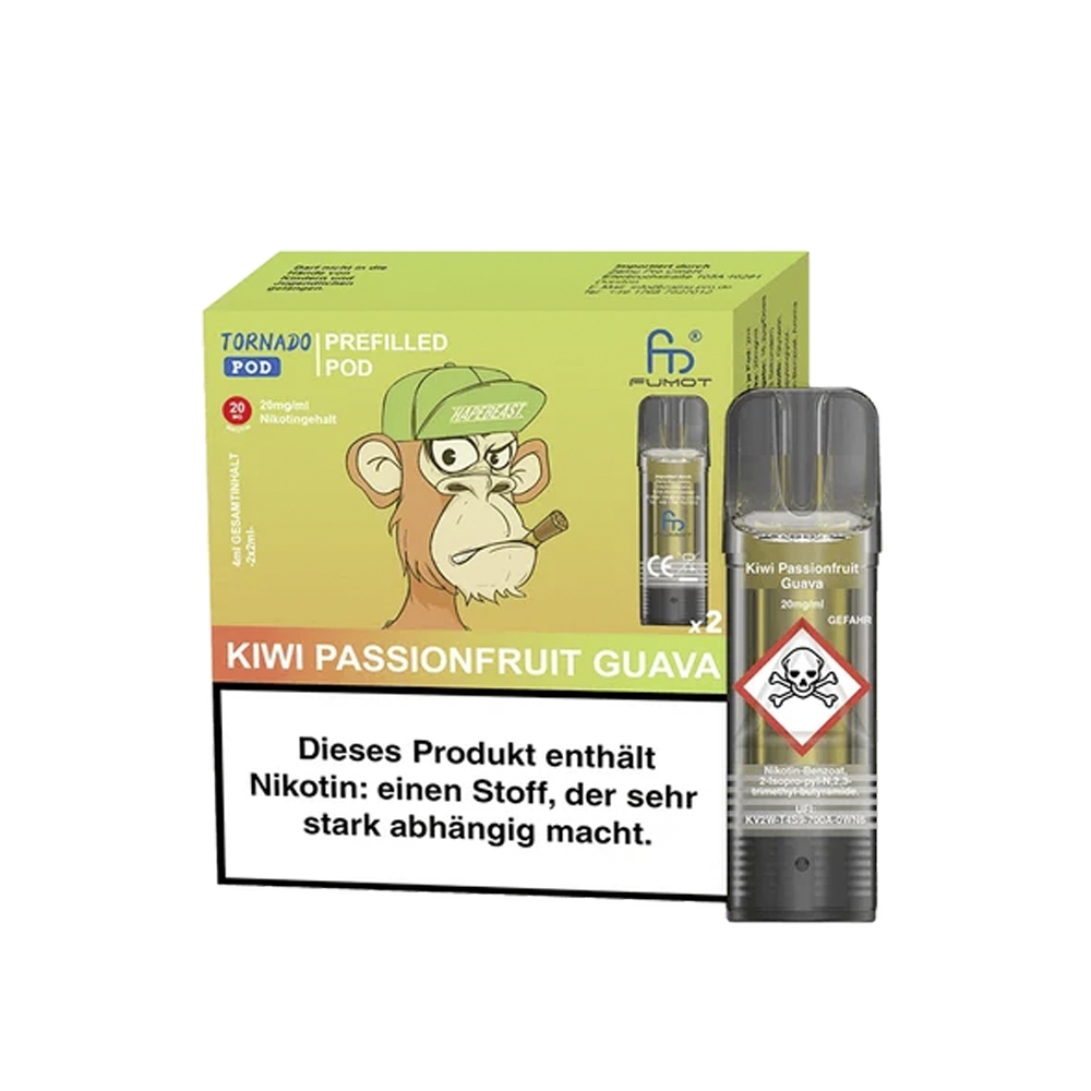 RandM Tornado Pods (2stk) 20mg - Kiwi Passionfruit Guava