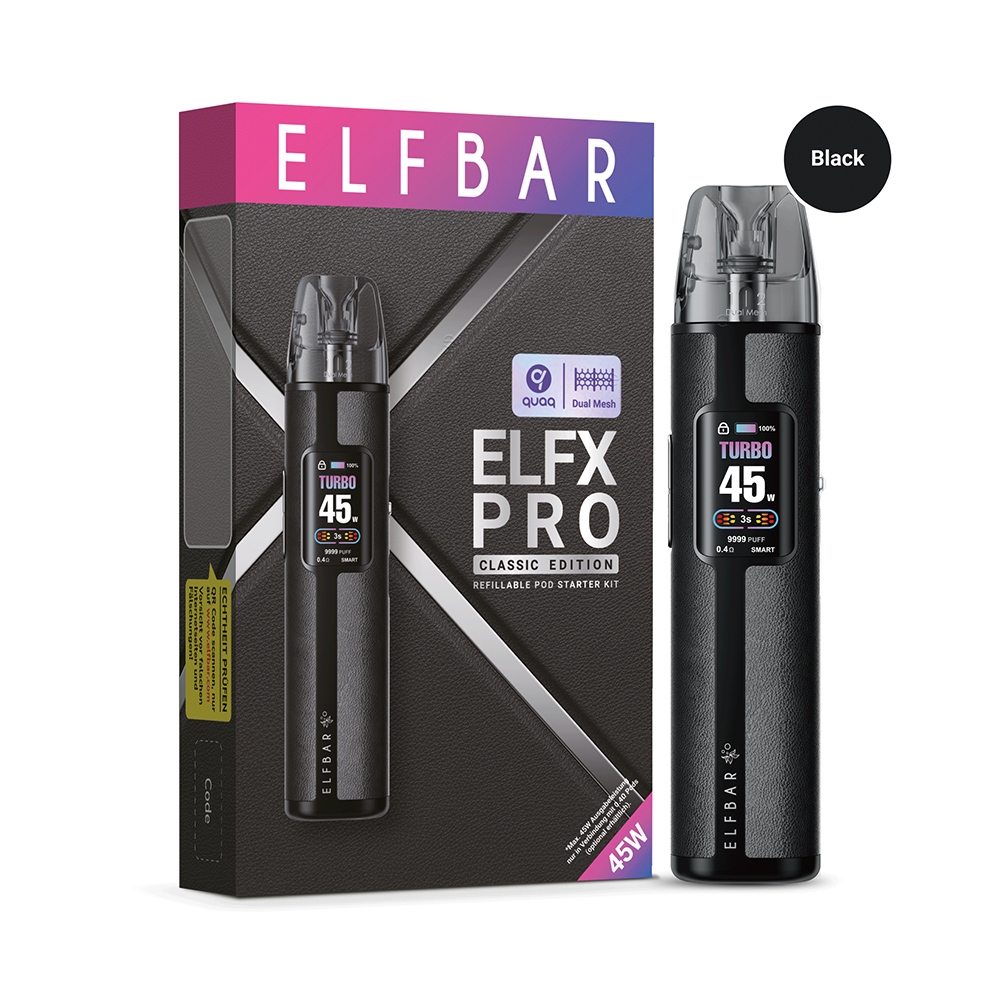 Elfbar ELFX PRO Refillable Kit - Black