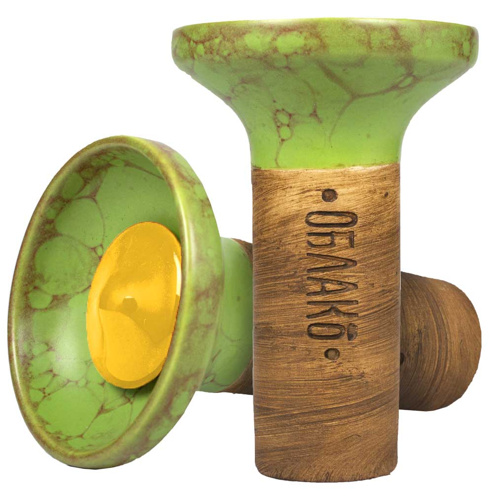 Oblako Flow Phunnel Glazed - Yellow on Marble Light Green/Red
