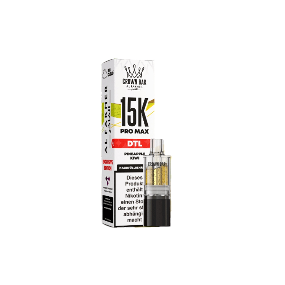 Al Fakher 15K Pro Max Pod 10ml – Pineapple Kiwi