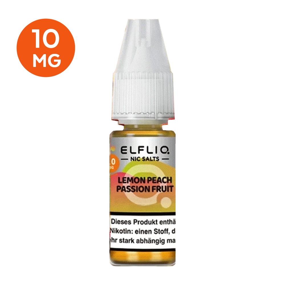 ELFLIQ Nikotinsalz Liquid 10mg - Lemon Peach Passion Fruit