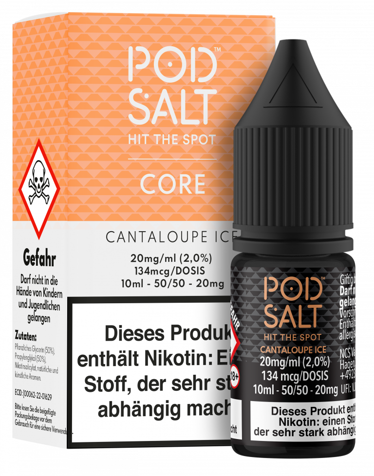 POD SALT Core Liquid 20mg - Cantaloupe Ice