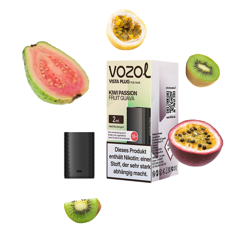 Vozol Vista Plug Verdampfer Pod 2ml - Kiwi Passion Fruit Guava
