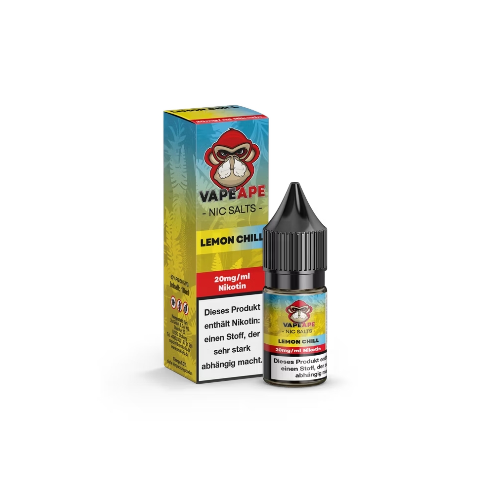 VapeApe Nic Salt Liquid 20mg - Lemon Chill
