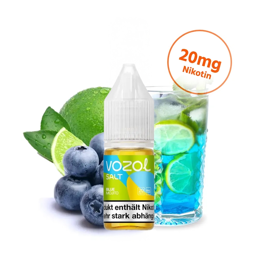 Vozol Liquid Nic Salt 20mg - Blue Mojito