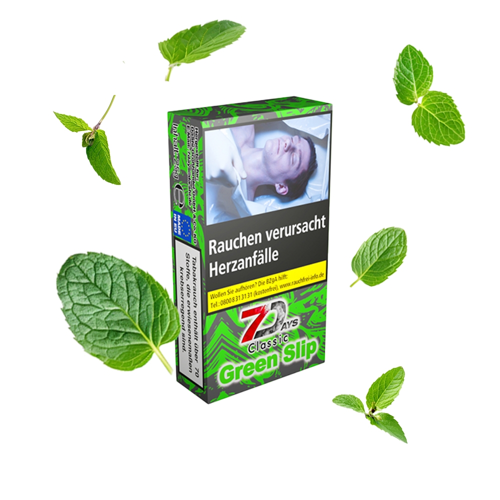 7 Days Tabak Classic 25g - Green Slip