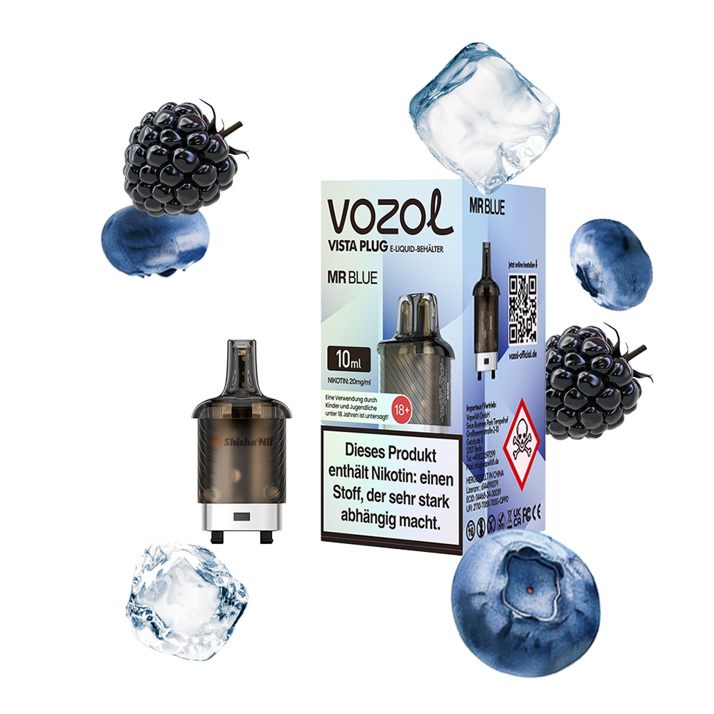 Vozol Vista Plug Pod 10ml - Mr Blue