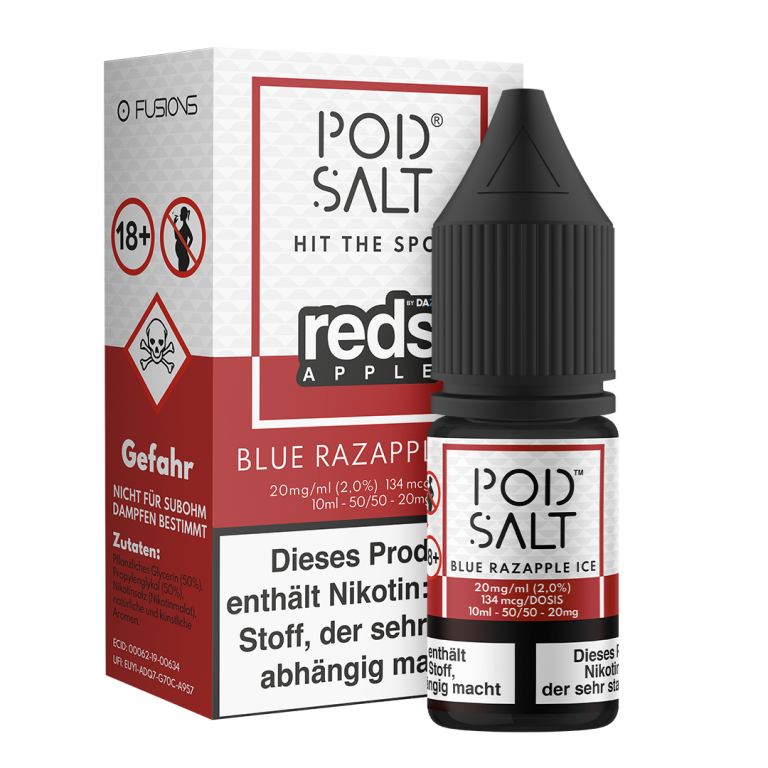 POD SALT Fusion Liquid 20mg - Blue Razzapple Ice