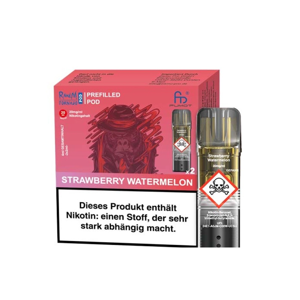 RandM Tornado Pods (2stk) 20mg - Strawberry Watermelon