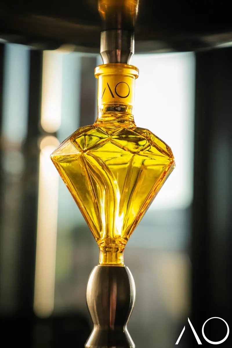 AO Glas Molassefänger 18/8 Diamond - Gelb