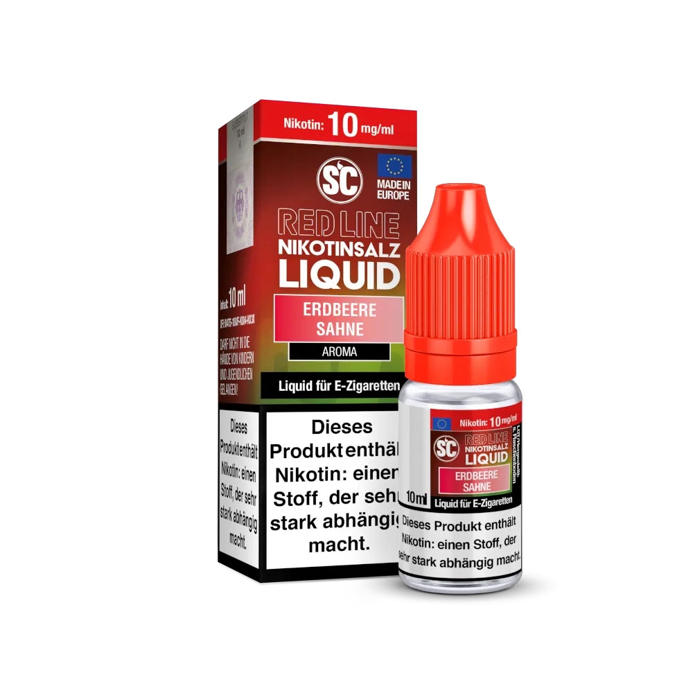 SC Red Line Nikotinsalz Liquid 10mg - Erdbeere Sahne