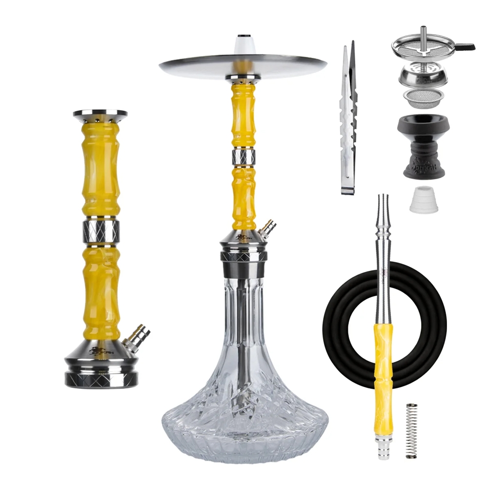 Jookah Shisha Royal Flush - Steel/Yellow