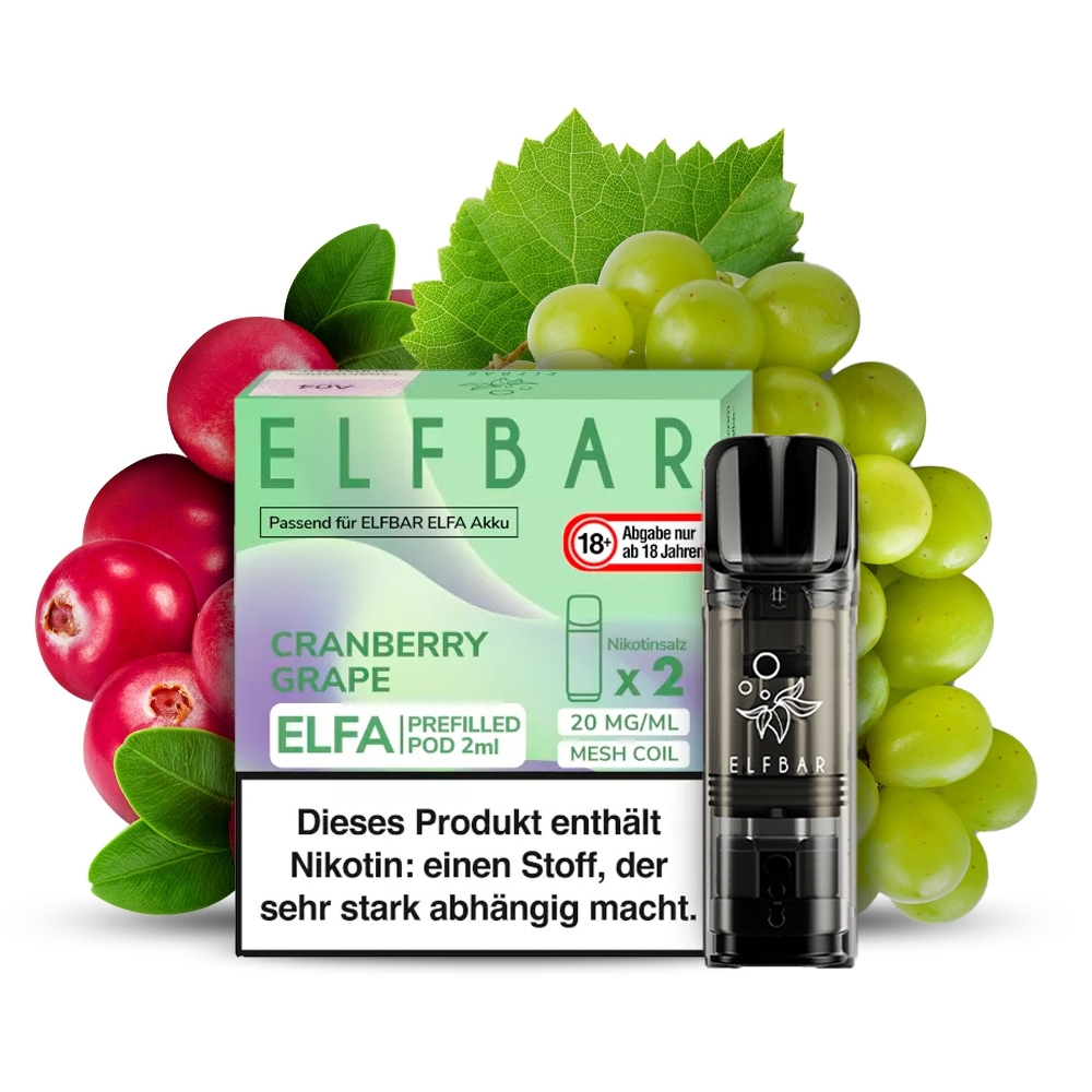 Elfbar ELFA POD (2stk) - Cranberry Grape 20mg