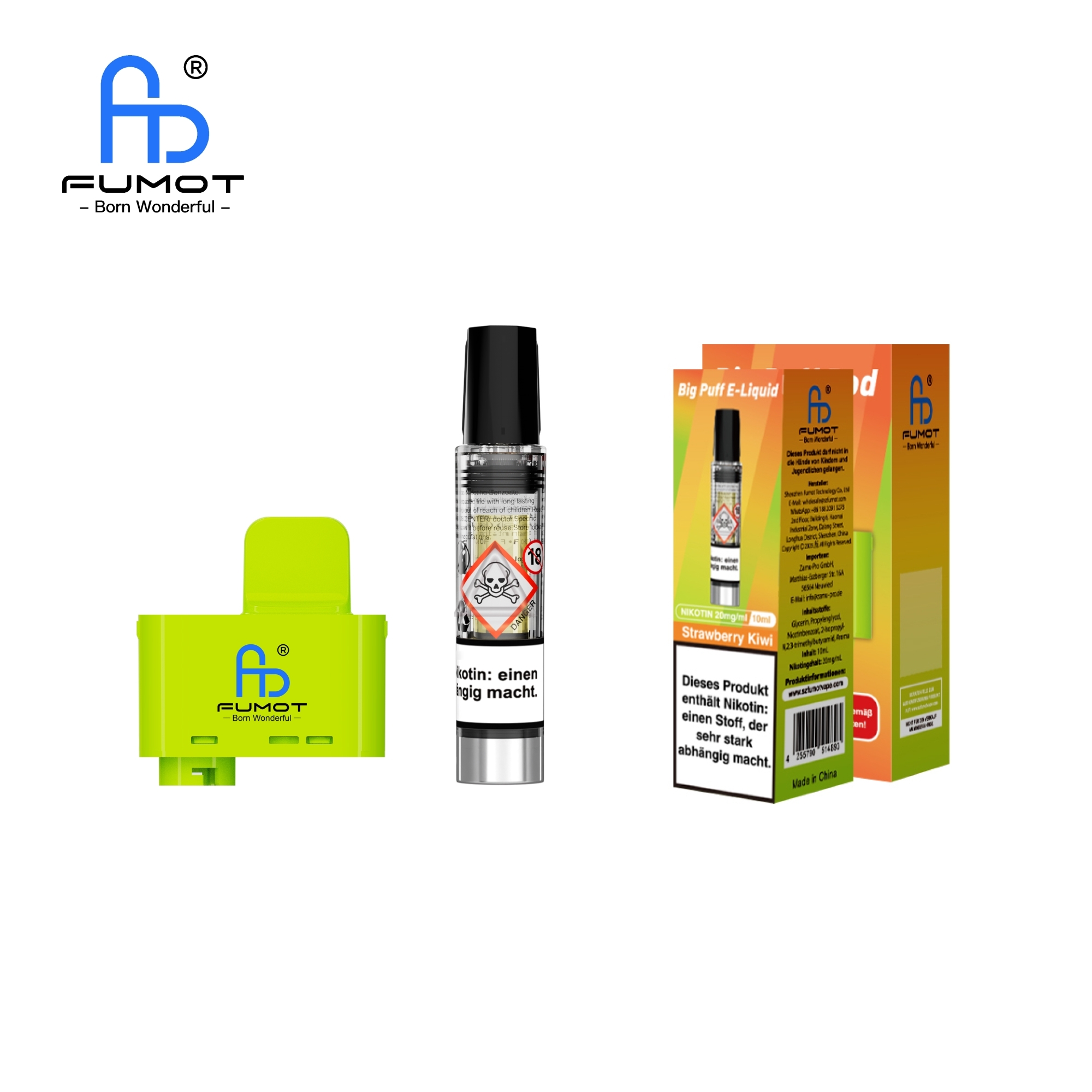 RandM Tornado Big Puff Pod Set - Strawberry Kiwi