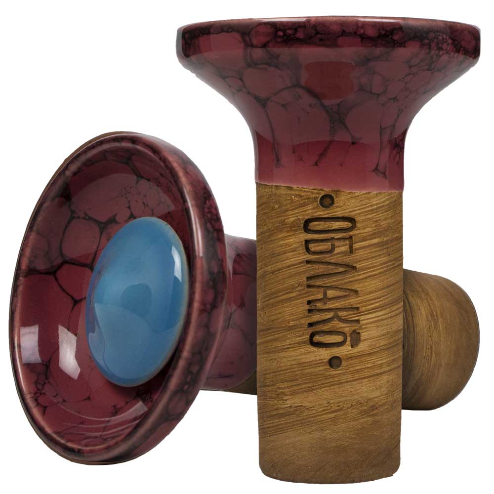 Oblako Flow Phunnel Glazed - Blue on Marble Dark Rose/Black