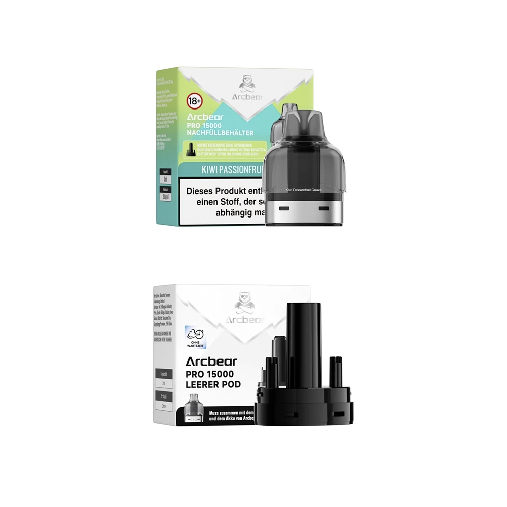 Arcbear Pro 15000 Pod + Verdampfer - Kiwi Passionfruit Guava
