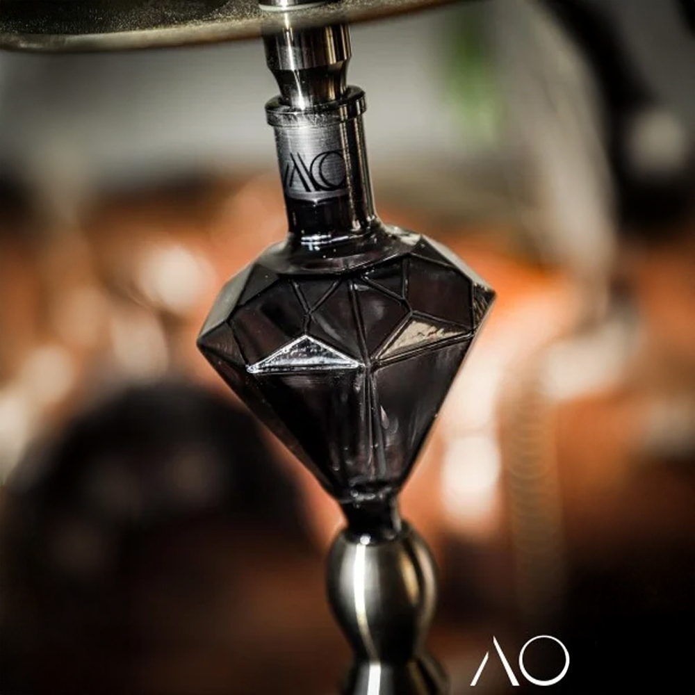 AO Glas Molassefänger 18/8 Diamond - Schwarz