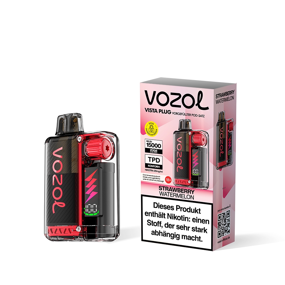 Vozol Vista Plug Starterkit 15000 - Strawberry Watermelon