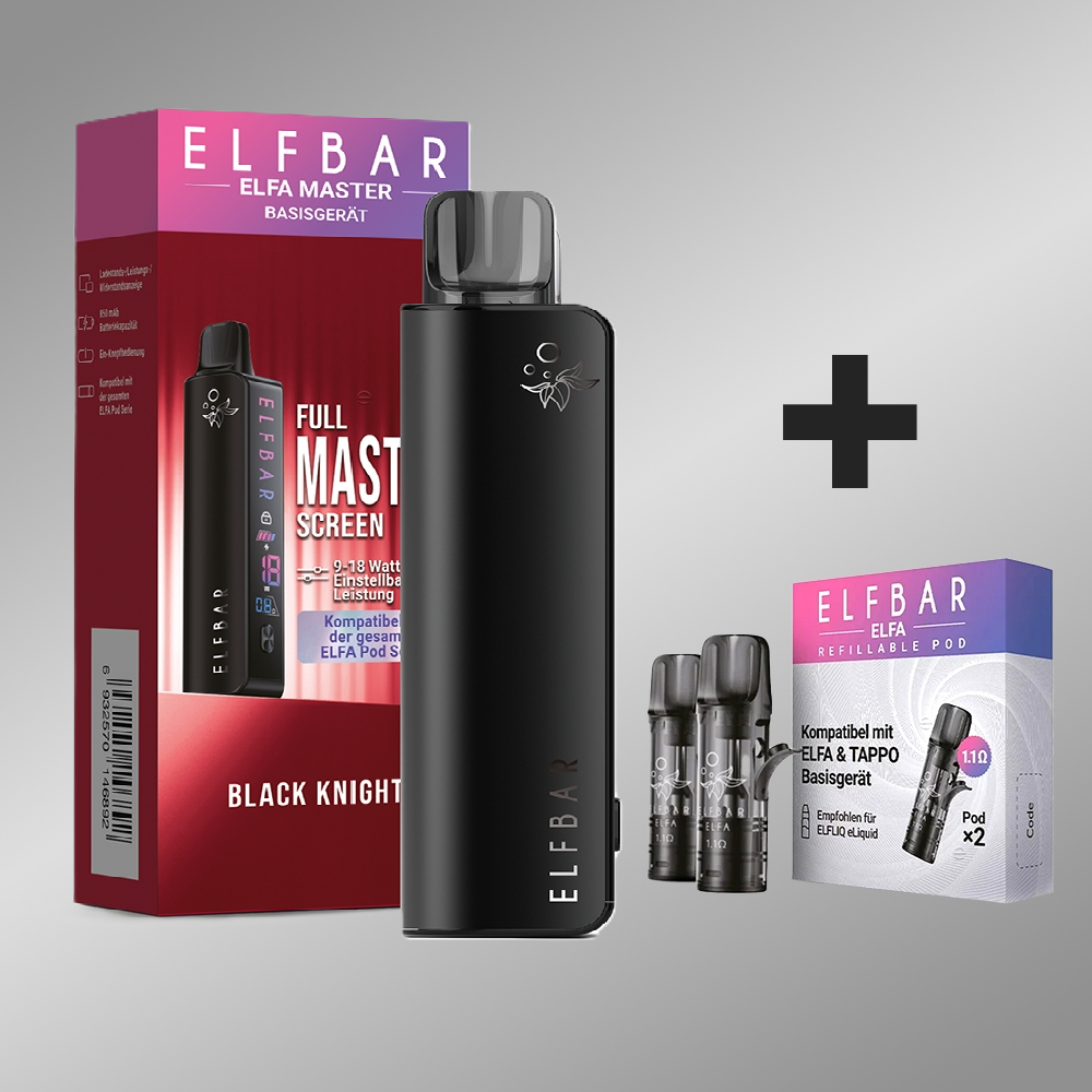 Elfbar ELFA Master Basisgerät - Black Knight - Bundle