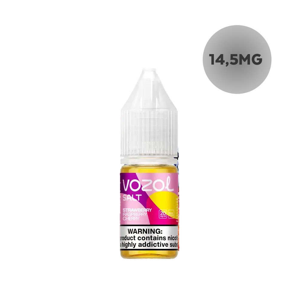 Vozol Liquid Nic Salt 14,5mg - Strawberry Raspberry Cherry