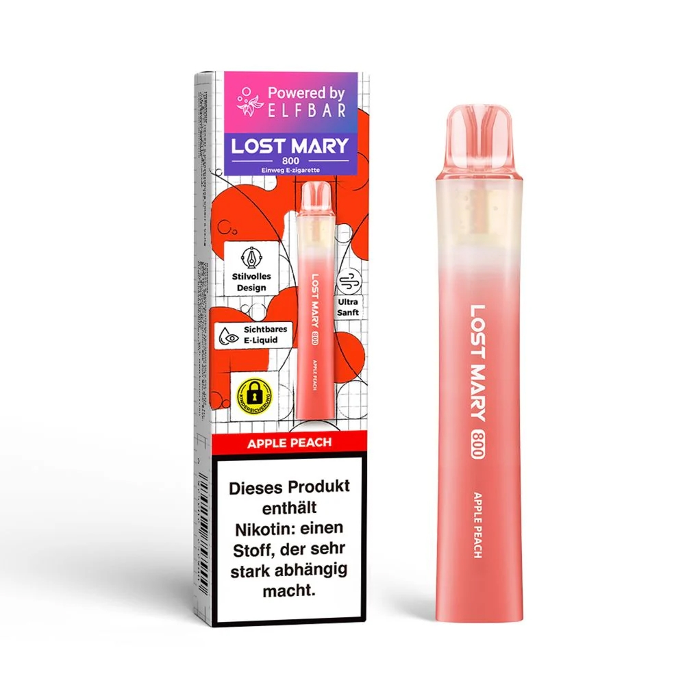 Elfbar Lost Mary LM800 E-Shisha 20mg - Apple Peach 