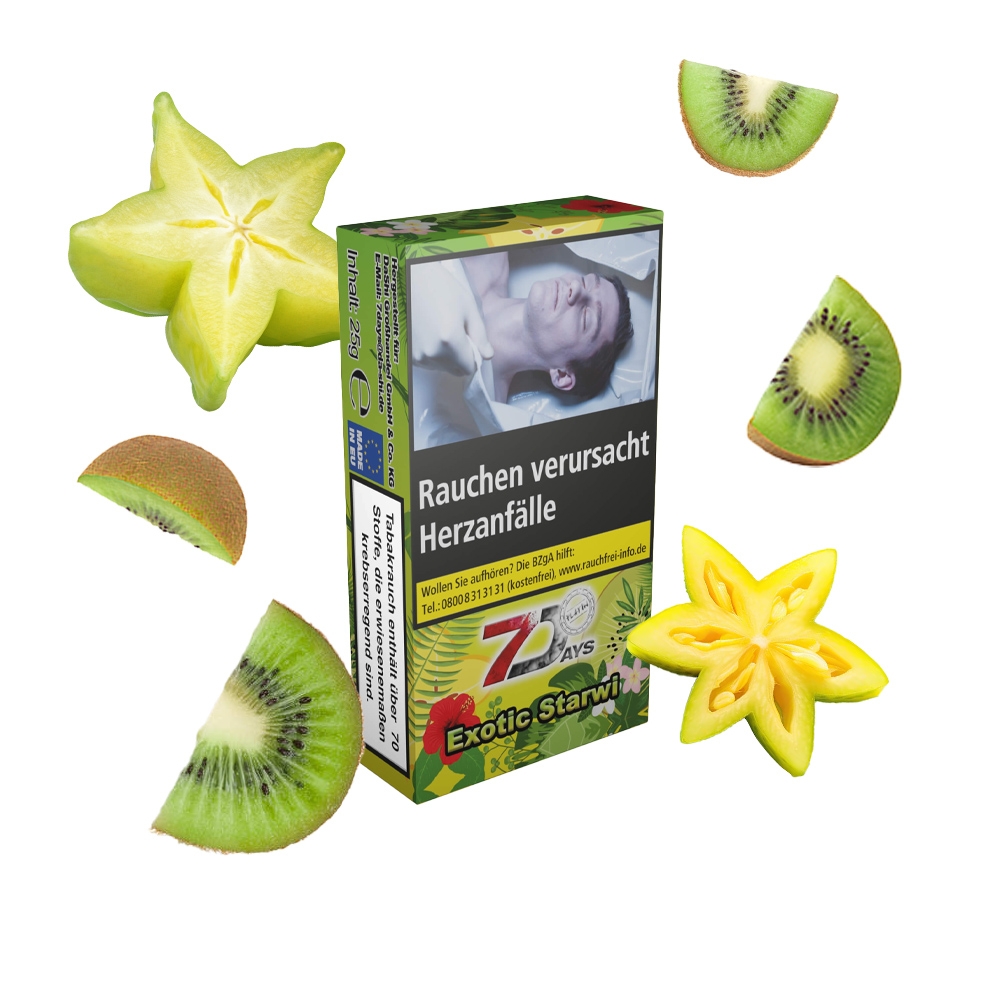 7 Days Tabak Platin 25g - Exotic Starwi