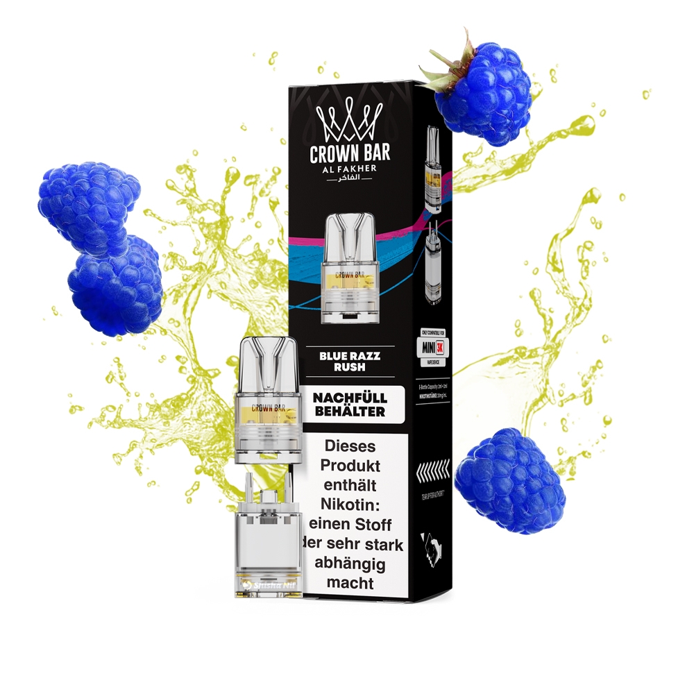 Al Fakher Mini Pods 3000 - Blue Razz Rush
