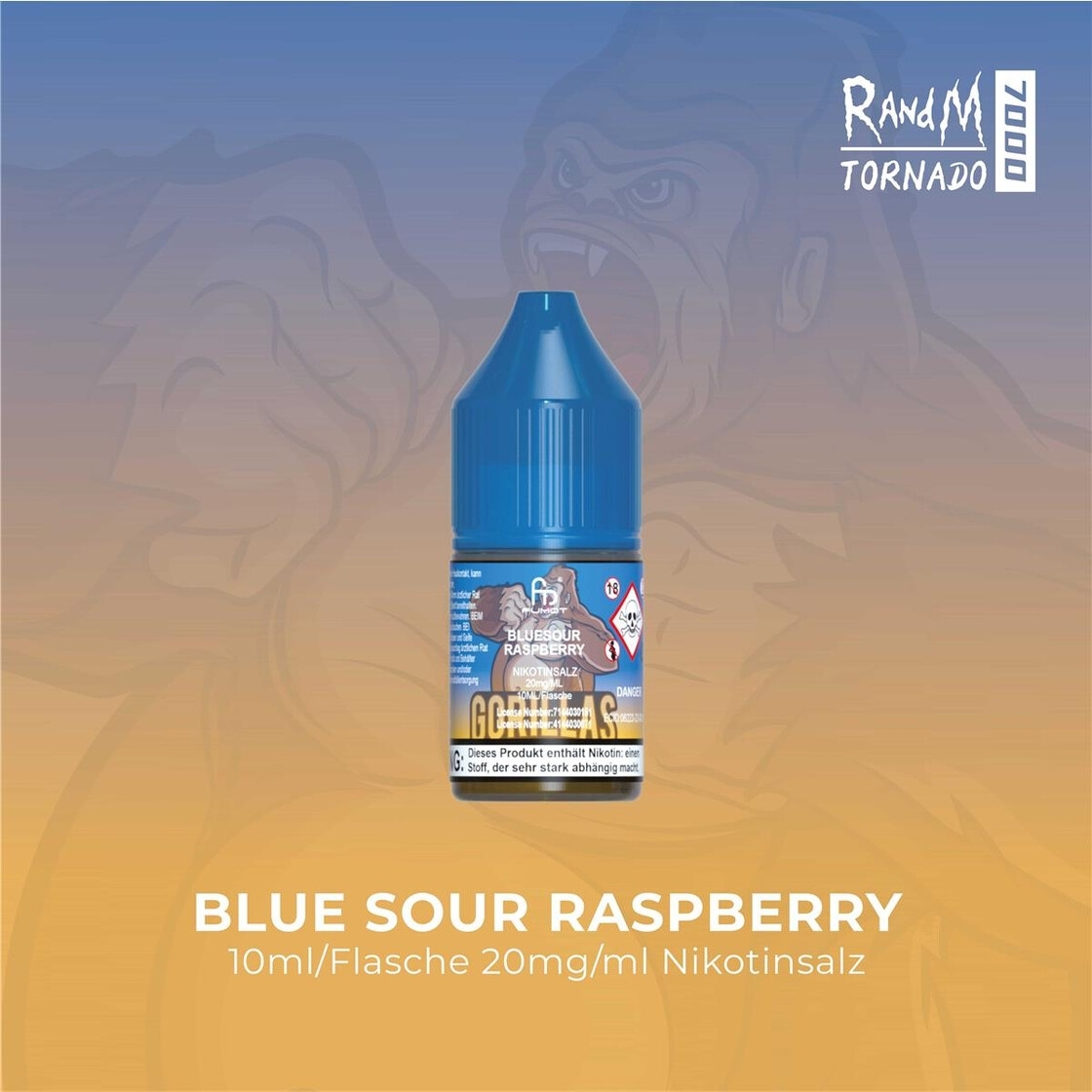 RandM Tornado Liquid 20mg - Blue Sour Raspberry 