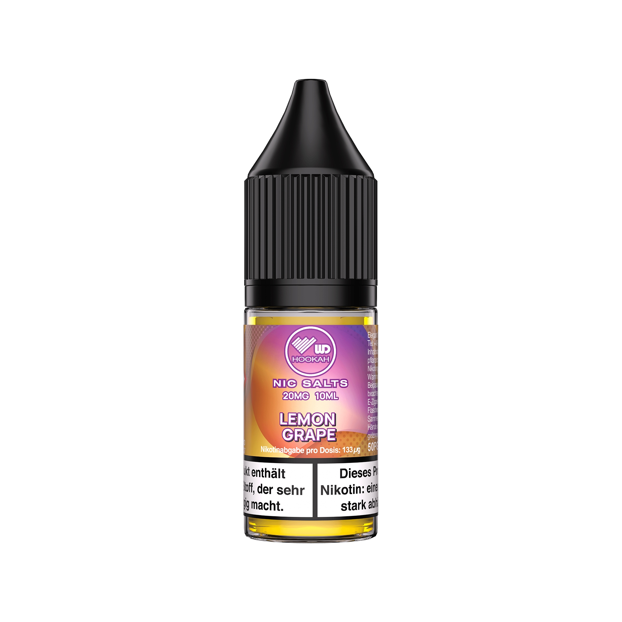 WD Hookah NicSalt 20mg - Lemon Grape